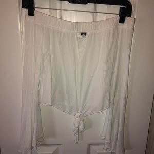 White off the shoulder top